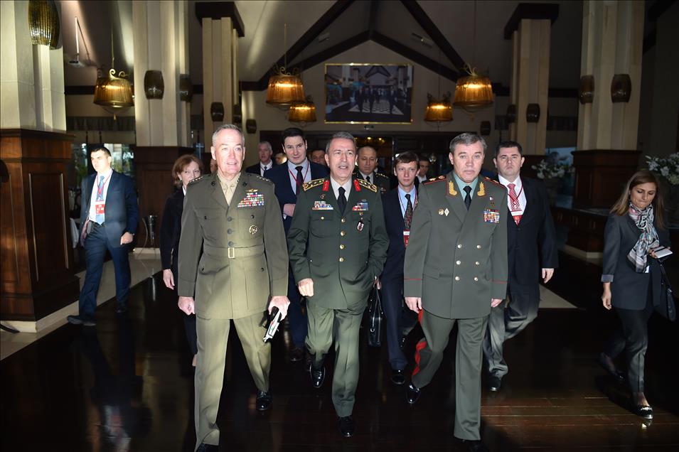 Turkish military chief meets US, Russia counterparts