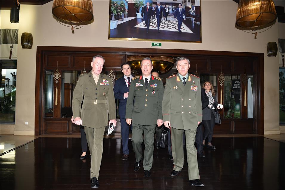 Turkish military chief meets US, Russia counterparts