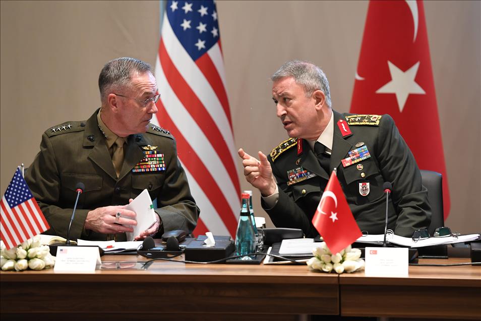 Turkish Chief of the General Staff Akar meets his American and Russian counterparts