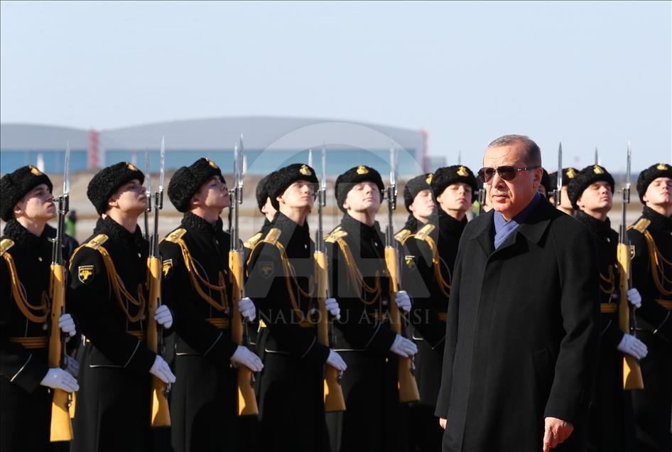 Cumhurbaşkanı Erdoğan Moskova'ya geldi