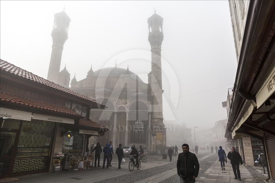 Konya'da sis
