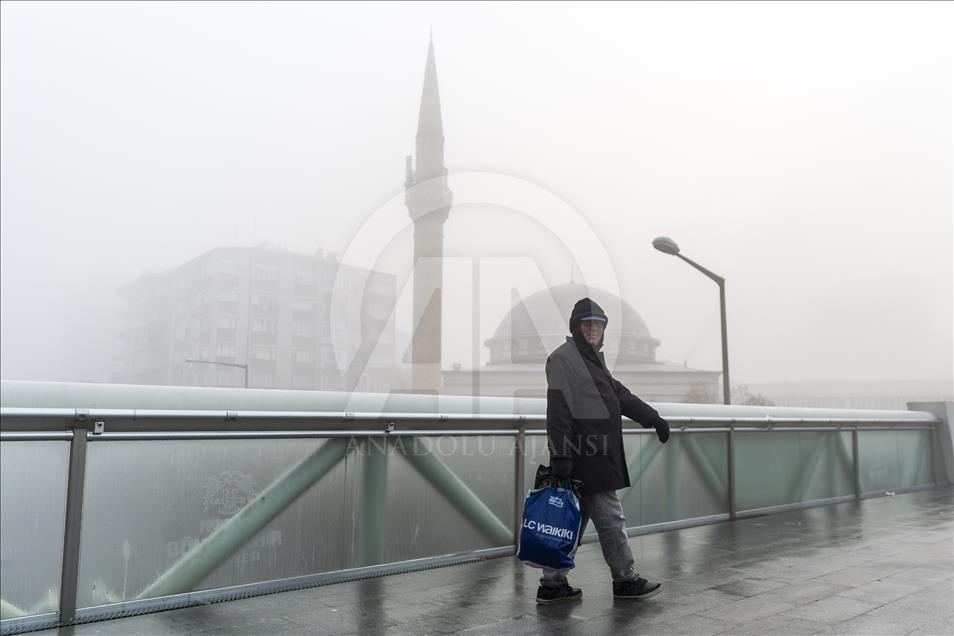 Konya'da sis