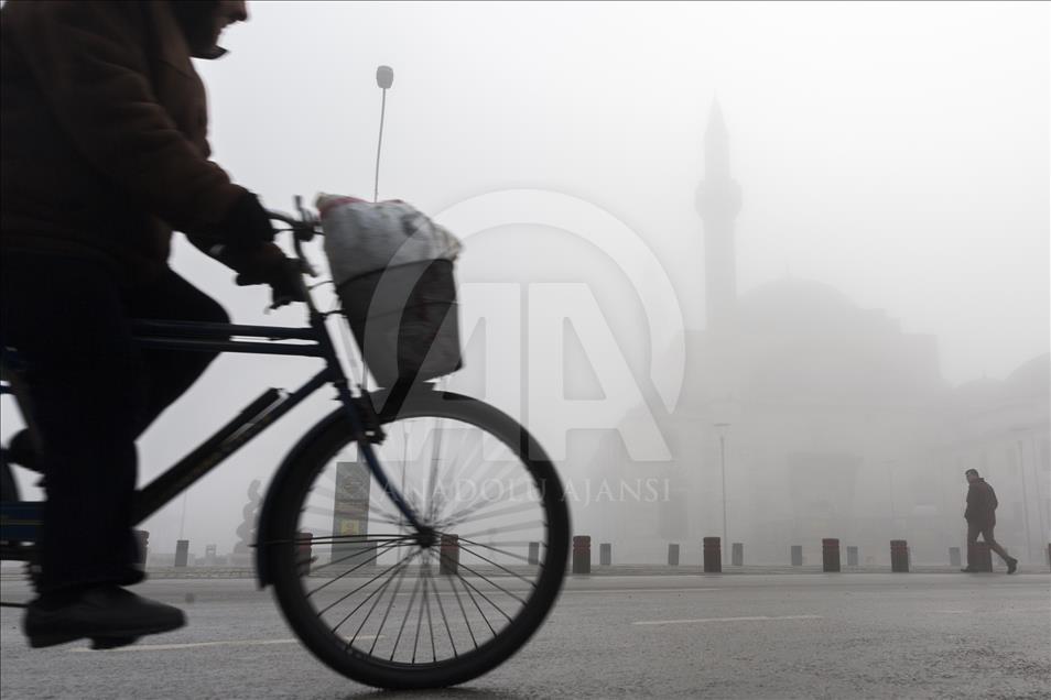 Konya'da sis