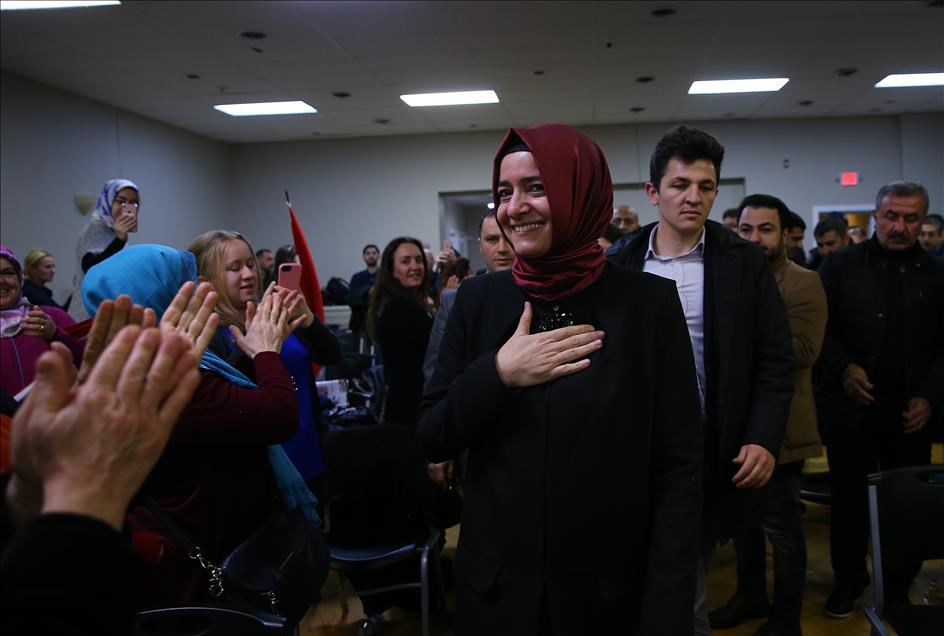 Turkish Family Minister Fatma Betul Sayan Kaya in USA