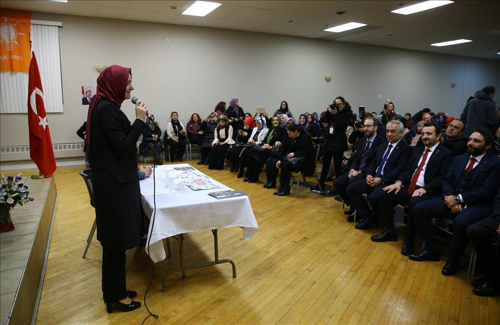 Turkish Family Minister Fatma Betul Sayan Kaya in USA