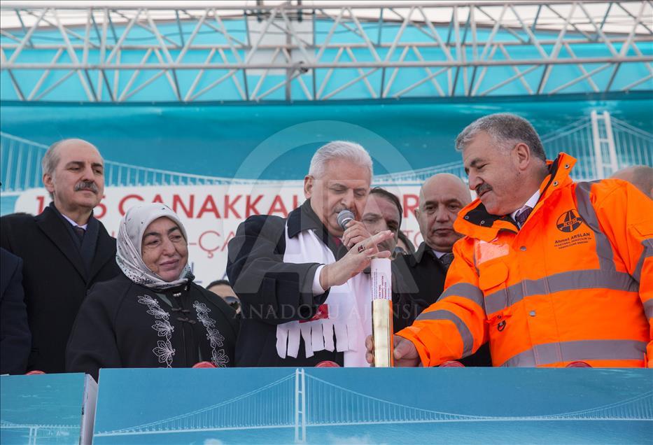 1915 Çanakkale Köprüsü temel atma töreni