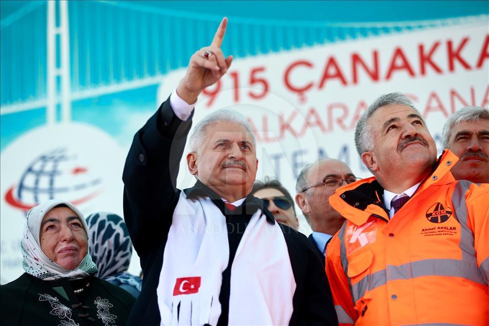 1915 Çanakkale Köprüsü temel atma töreni