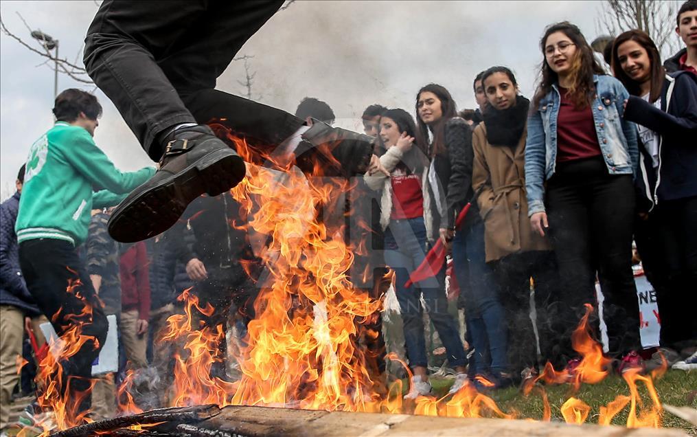 Newroz celebrations in Turkey's Istanbul