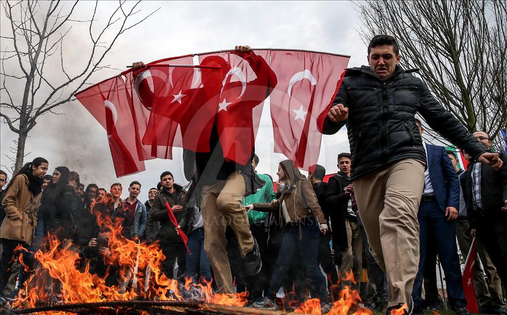 Newroz celebrations in Turkey's Istanbul