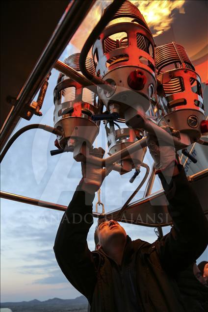 Hot air balloons over Turkey's Cappadocia since 1988