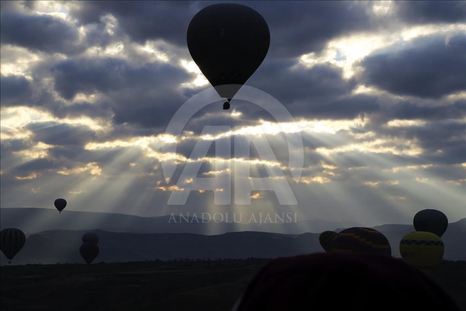 Hot air balloons over Turkey's Cappadocia since 1988