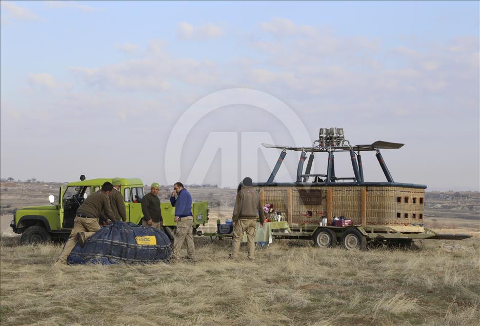 Hot air balloons over Turkey's Cappadocia since 1988