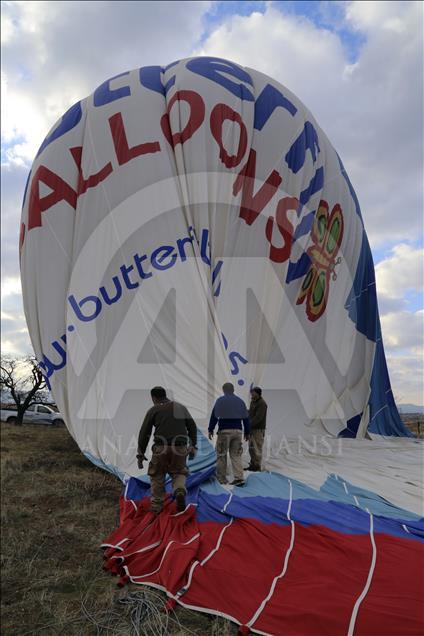 Hot air balloons over Turkey's Cappadocia since 1988