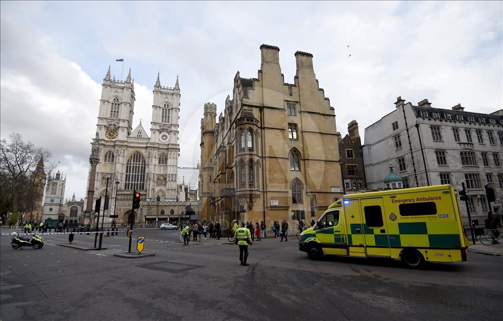 LONDON, UNITED KINGDOM - MARCH 22: Suspected Terror Incident At the Houses of Parliament