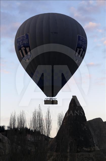 Hot air balloons over Turkey's Cappadocia since 1988