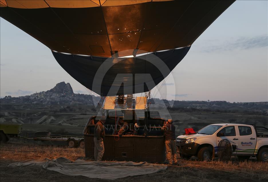 Hot air balloons over Turkey's Cappadocia since 1988