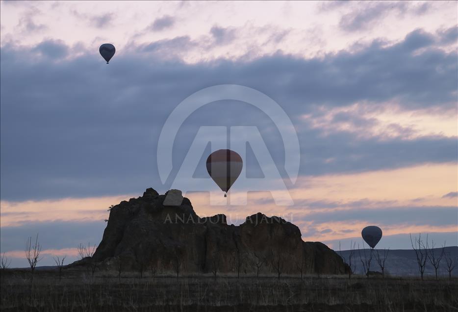 Hot air balloons over Turkey's Cappadocia since 1988