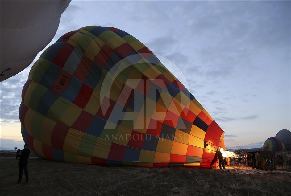 Hot air balloons over Turkey's Cappadocia since 1988