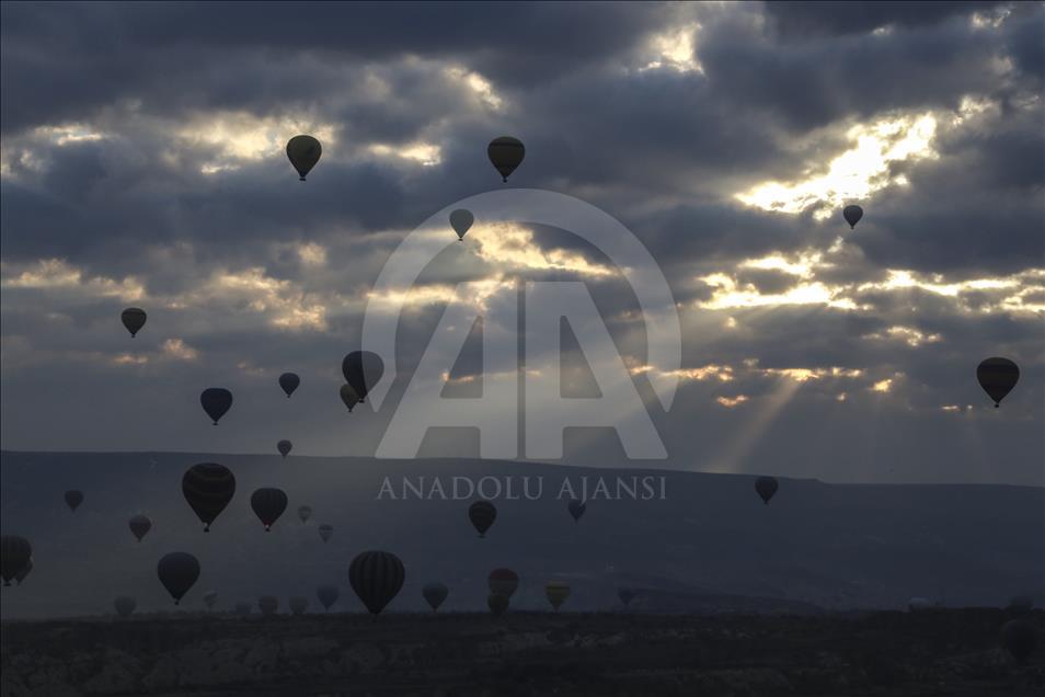 Hot air balloons over Turkey's Cappadocia since 1988