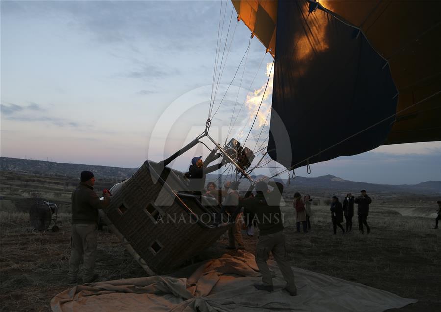 Hot air balloons over Turkey's Cappadocia since 1988