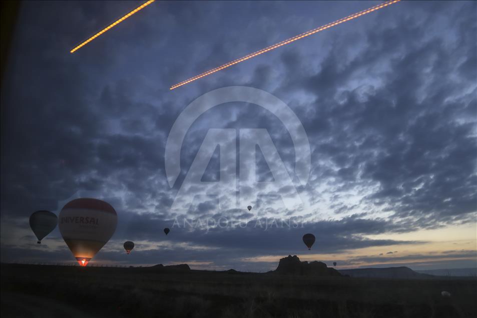 Hot air balloons over Turkey's Cappadocia since 1988