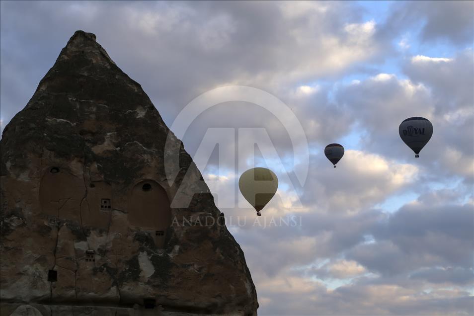 Hot air balloons over Turkey's Cappadocia since 1988