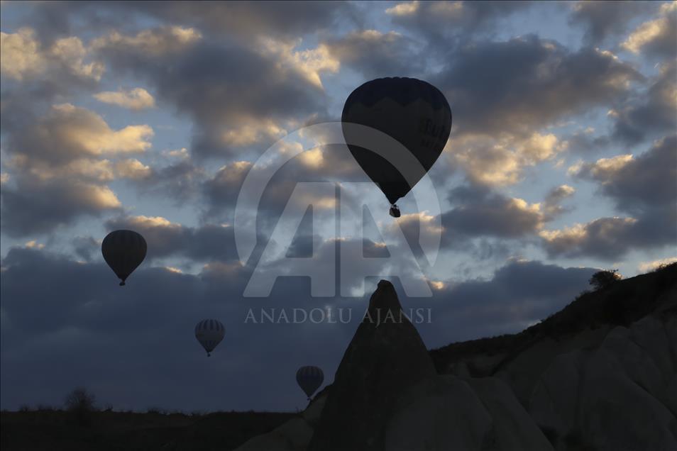 Hot air balloons over Turkey's Cappadocia since 1988