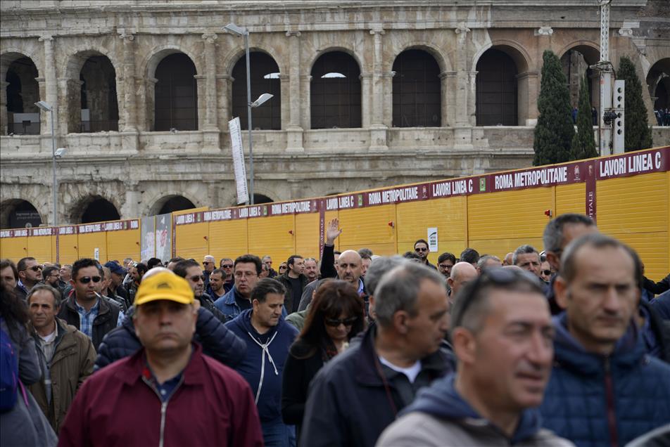 Strike Taxi Drivers in Rome