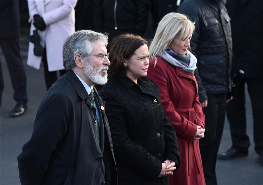 Funeral of Martin McGuinness, former IRA chief of staff and former deputy first minister Northern Ireland assembly peace process
