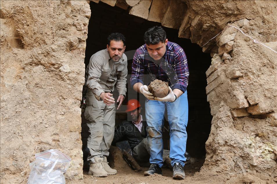 Mezargehekî 3 hezar salî yê asûriyan li Hewlêrê hat dîtin
