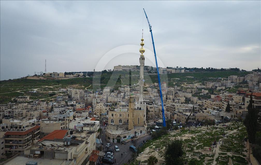 Highest Minaret installed in Isawiya