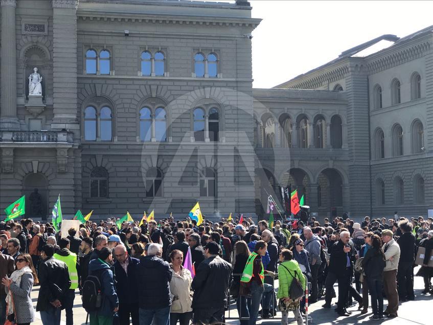 İsviçre'de terör örgütü Erdoğan'ı hedef gösterdi