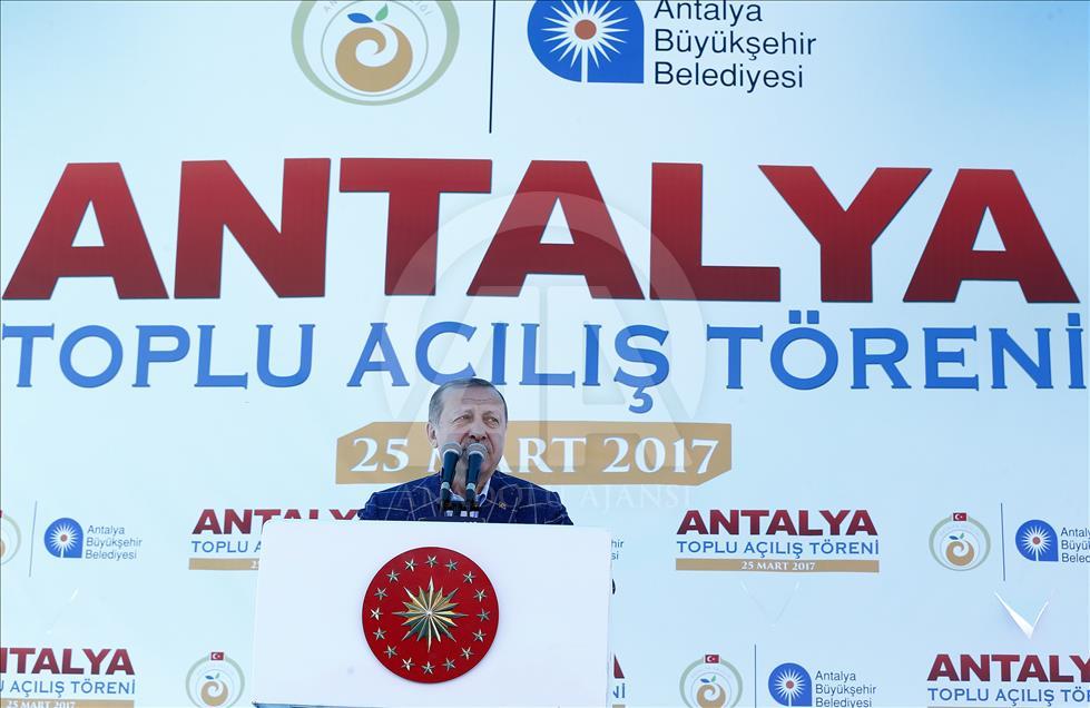 Cumhurbaşkanı Erdoğan Antalya'da