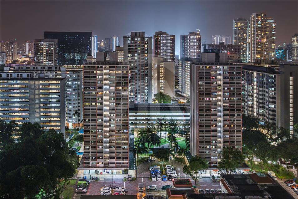 Singapore scenery at night