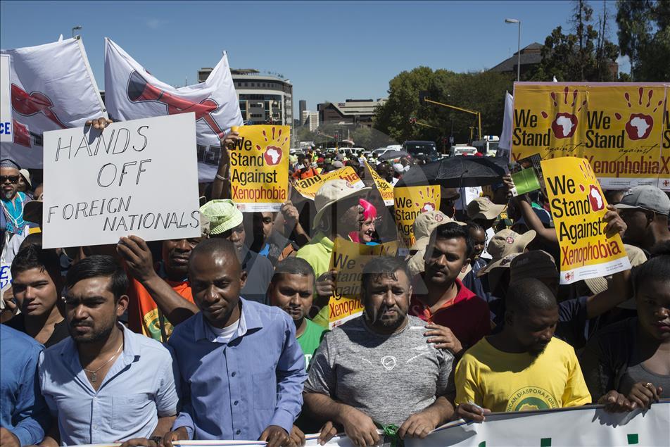 Protest against xenophobia in South Africa