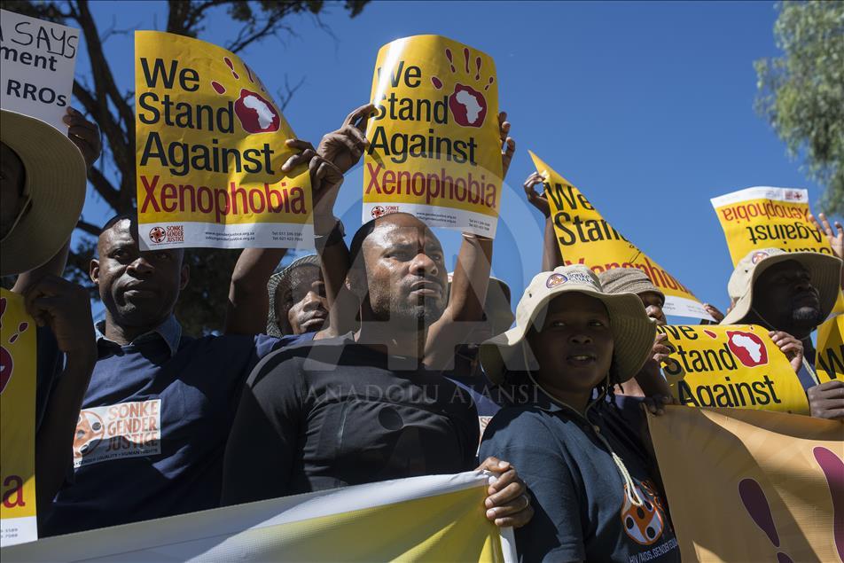 Protest against xenophobia in South Africa