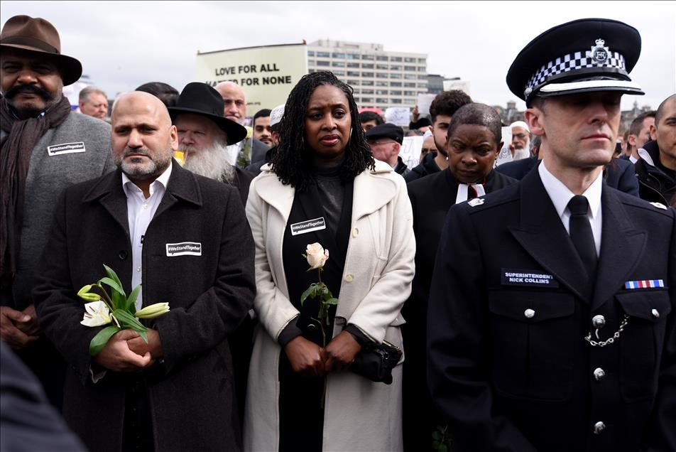 LONDON, UNITED KINGDOM - MARCH 29: Faith Leaders Hold A Vigil To Remember The Victims Of Last Week's Westminster Terrorist Attack