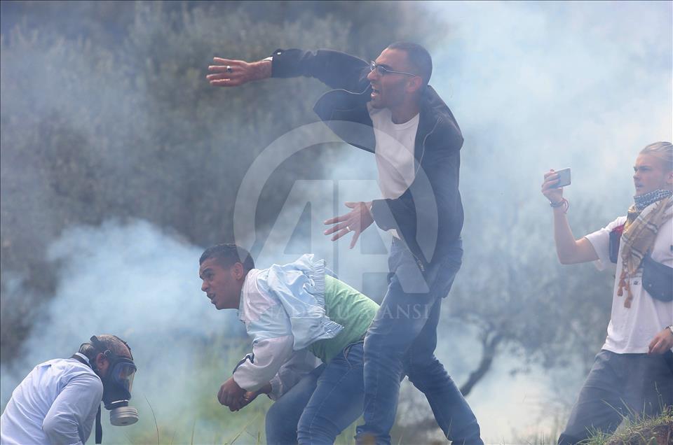 حمله نظامیان اسرائیل به فلسطینیان در راهپیمایی "روز زمین" 
