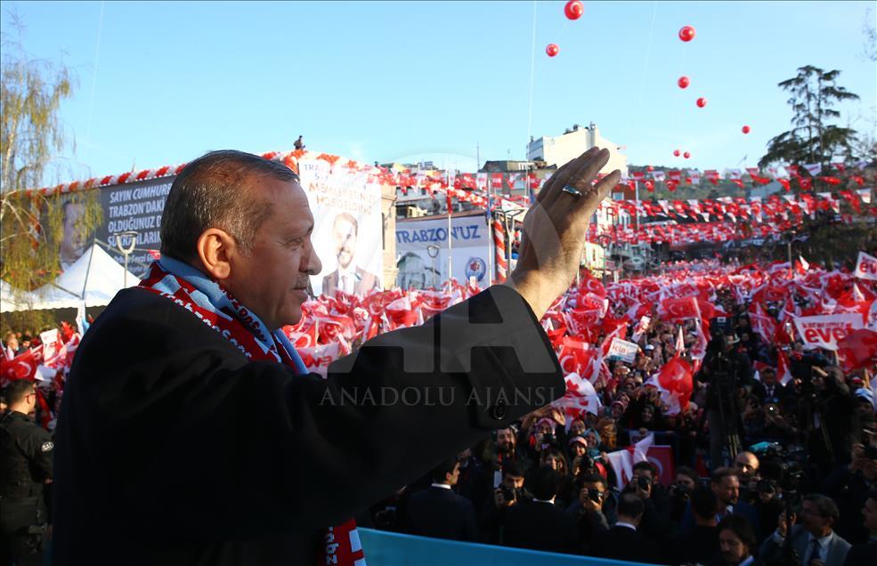 Cumhurbaşkanı Erdoğan Trabzon'da