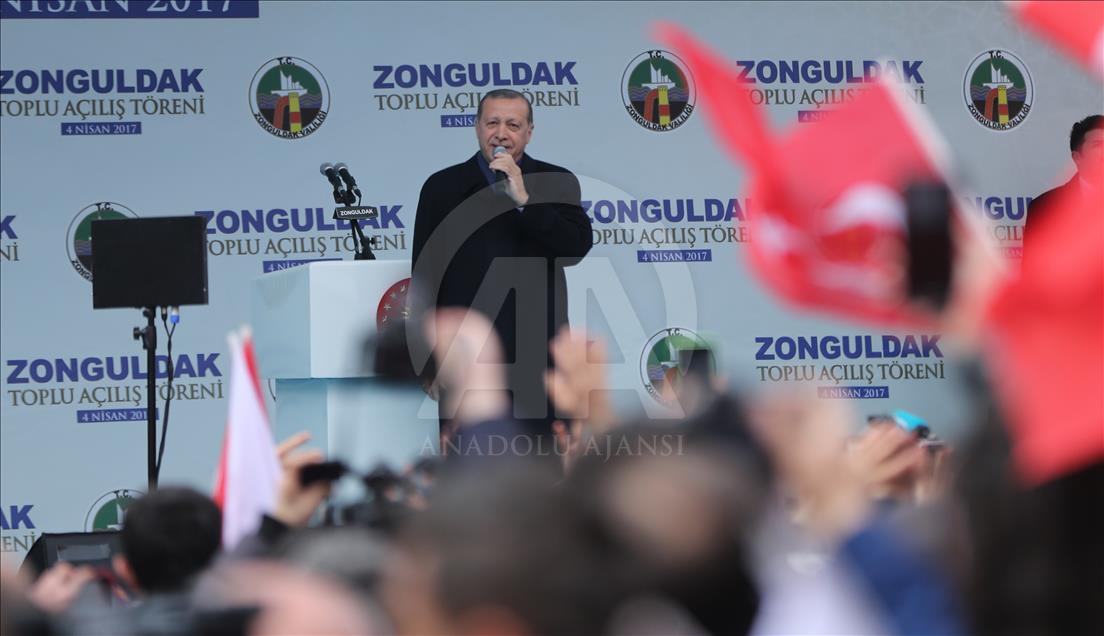 Cumhurbaşkanı Erdoğan Zonguldak'ta
