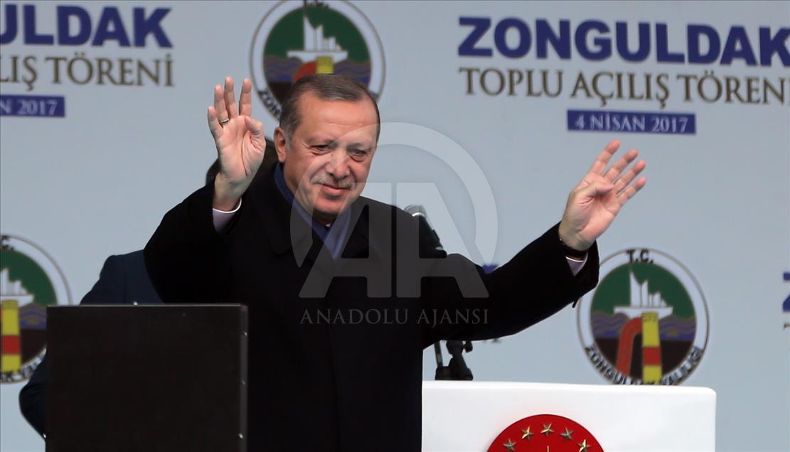 Cumhurbaşkanı Erdoğan Zonguldak'ta