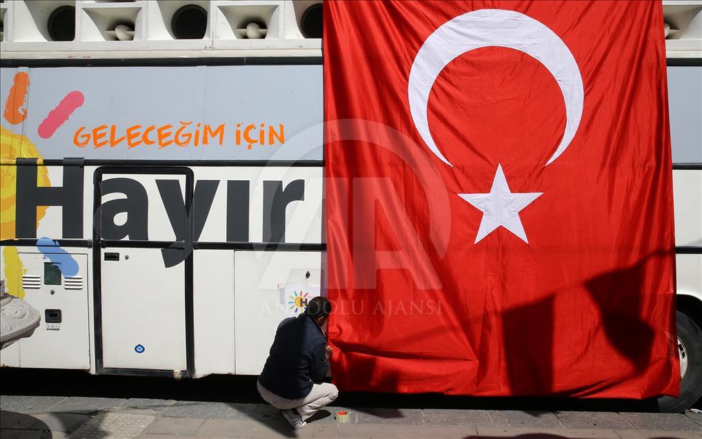 Referandum öncesinde evet ve hayır çalışmaları hızlandı