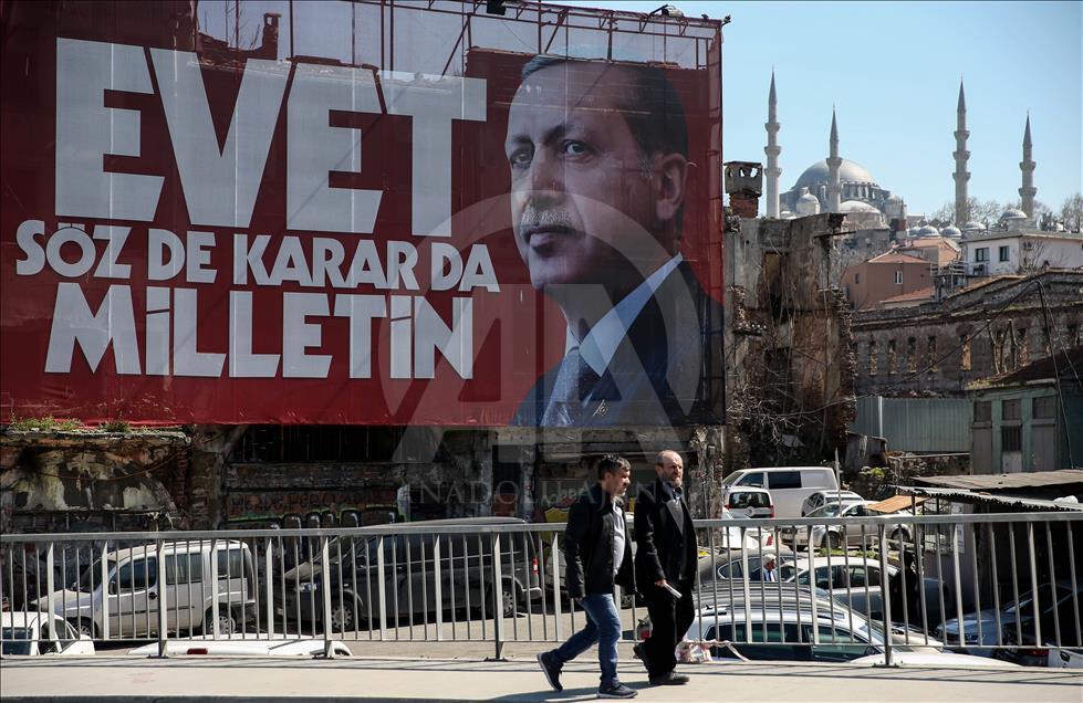 Referandum öncesinde evet ve hayır çalışmaları hızlandı
