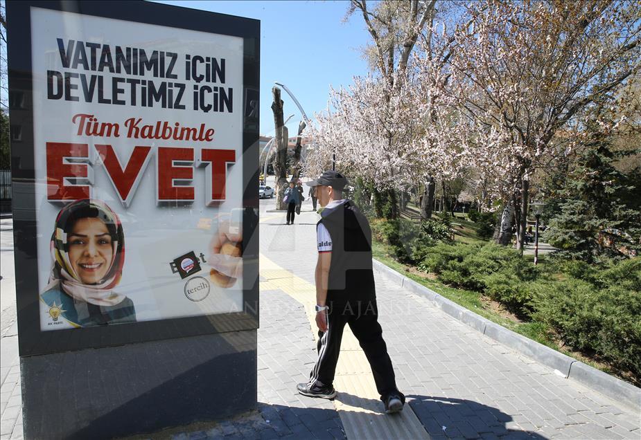 Referandum öncesinde evet ve hayır çalışmaları hızlandı