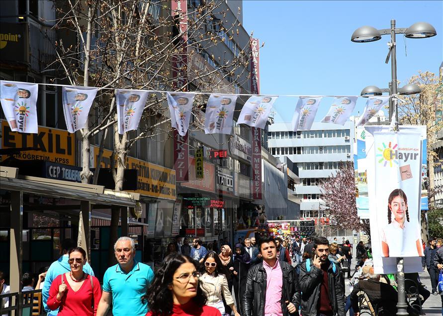 Referandum öncesinde evet ve hayır çalışmaları hızlandı