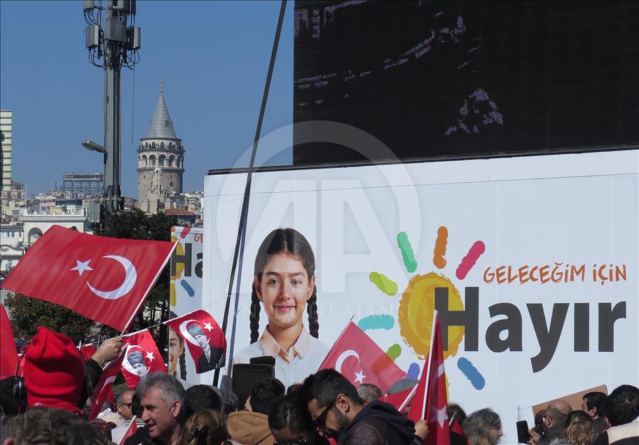 Referandum öncesinde evet ve hayır çalışmaları hızlandı