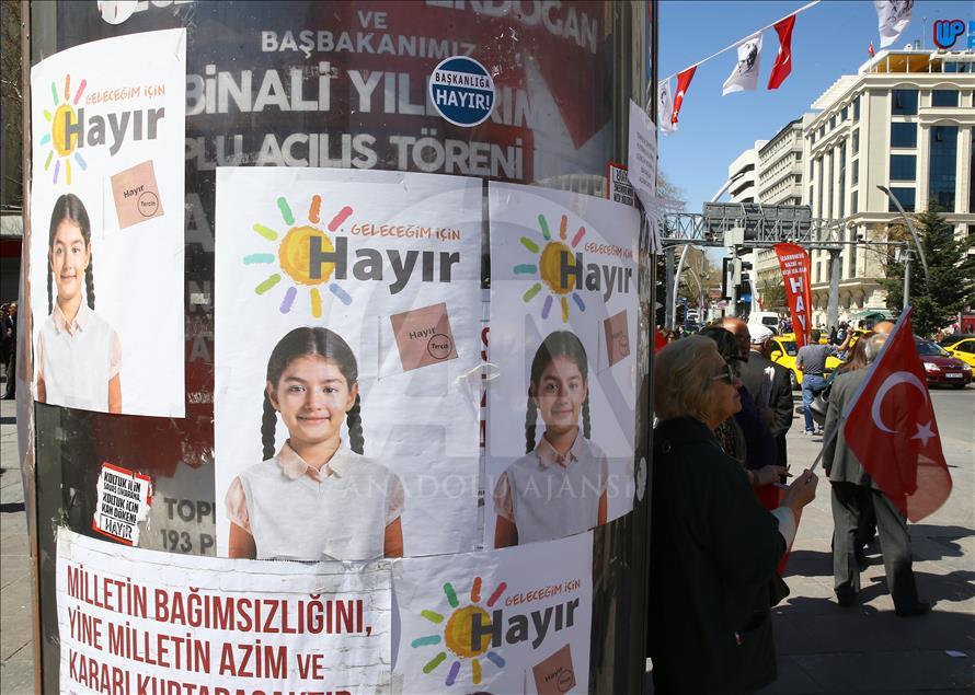Referandum öncesinde evet ve hayır çalışmaları hızlandı