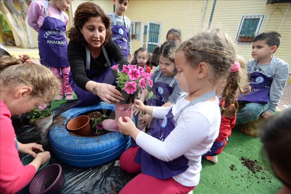 Rubber Boot Flower Pots