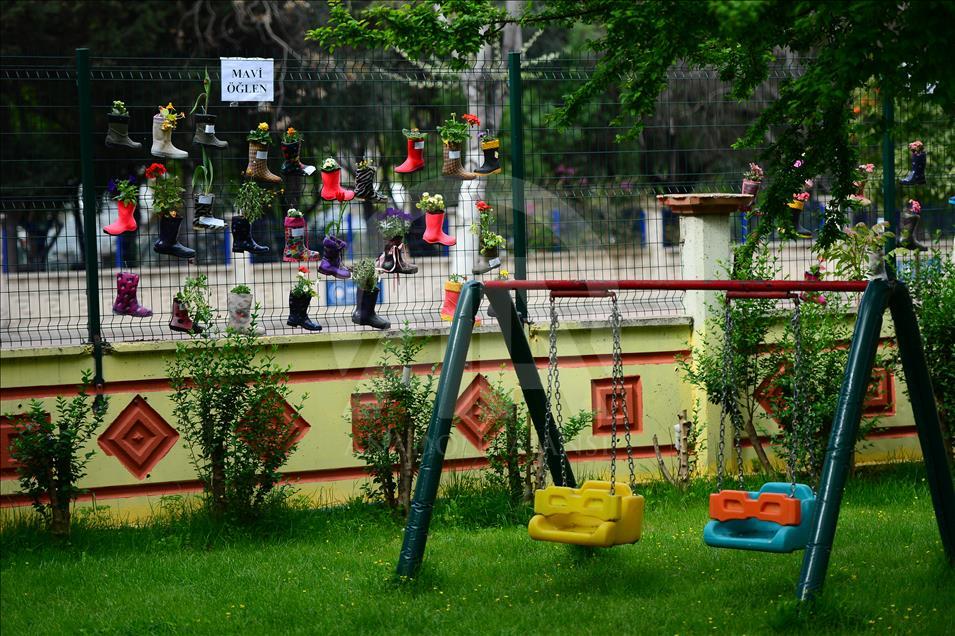Rubber Boot Flower Pots