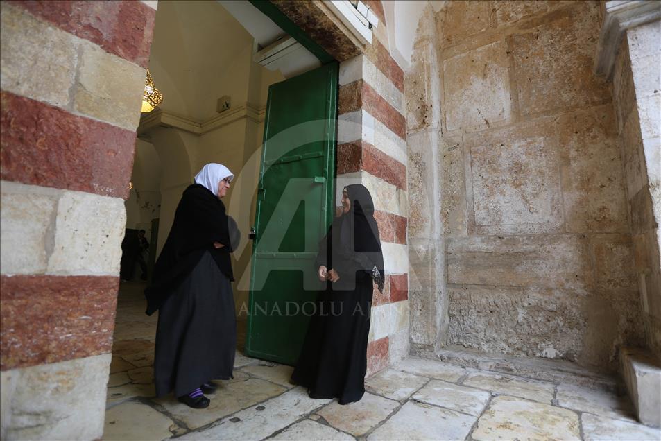 Historic West Bank mosque's female guardian
